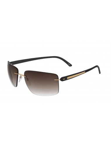 Silhouette Carbon T1 8722 Sunglasses brillant des détails fins